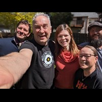 No hired photographer - just a selfie in perfect awkwardness and the wonder of beautiful friends, music, and hope for some fun times, great music, and adventures to share.